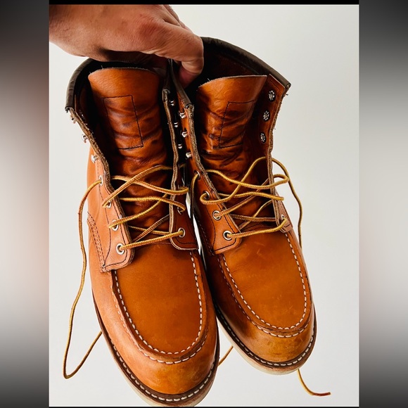 Red Wing 875 Moc Toe Boots 10.5D w Speed Hooks - Picture 2 of 5